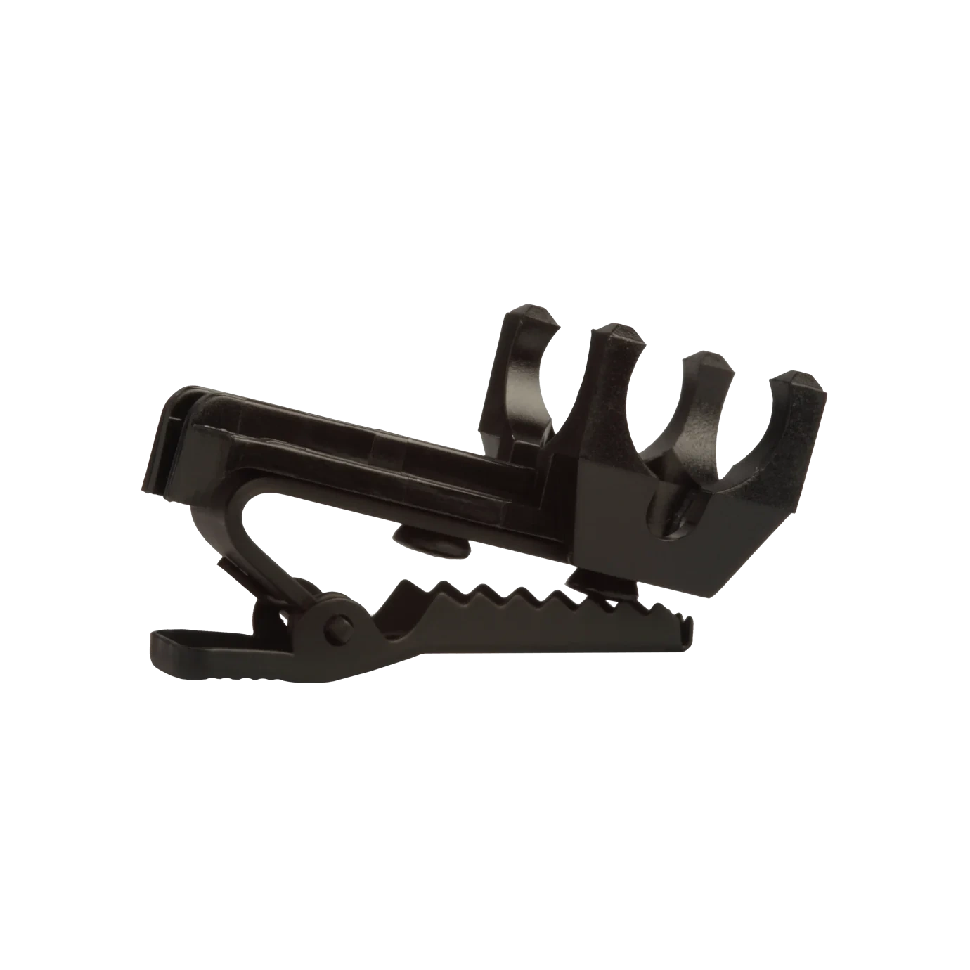 Shure RK240SB Tie Clip Microphone Stand Adapter Shure RK240SB tie clip microphone stand adapter, front view with mounting hardware