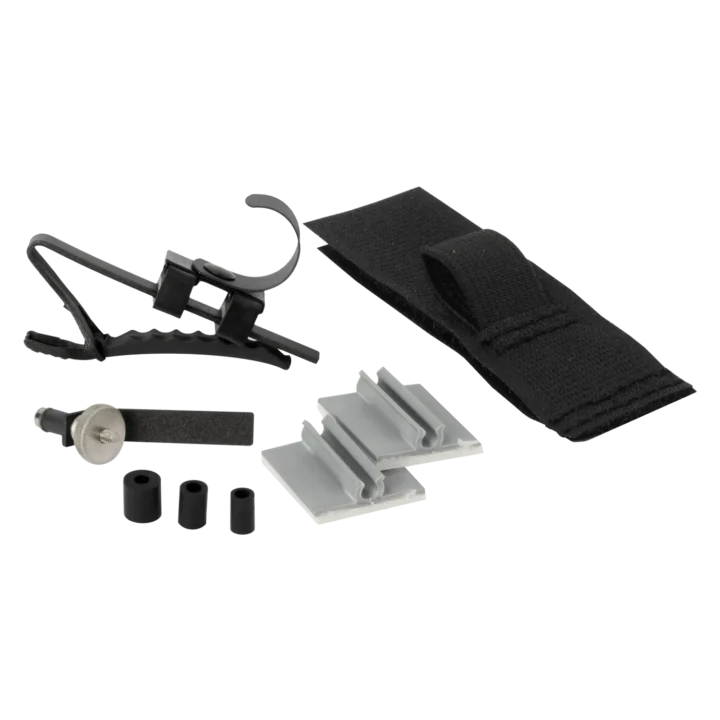 Shure RK279 instrument mounting bracket accessory for SM11 microphone, front view showing clamp mechanism