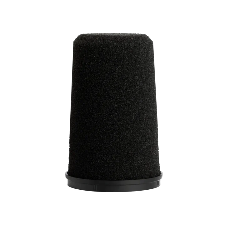 Shure RK345B replacement windscreen foam for SM7dB microphone, front view