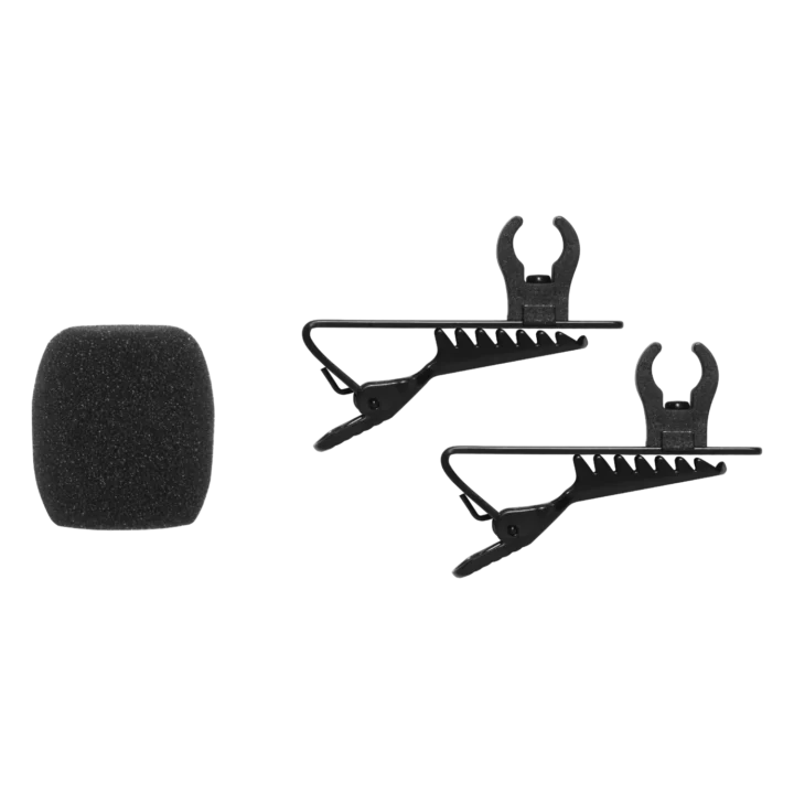 Shure RK376 replacement kit for CVL lavalier microphone with accessories and components