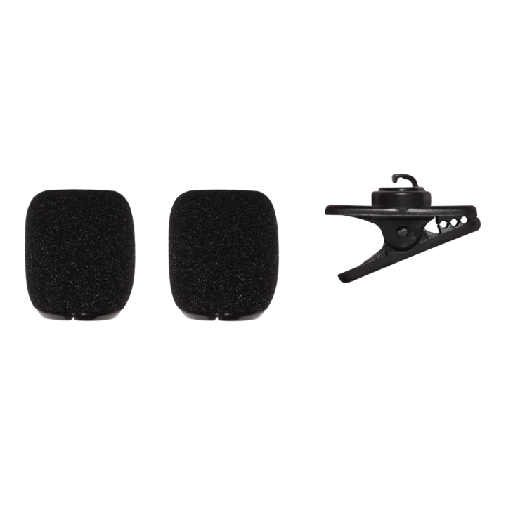 Shure RK378 replacement kit with microphone clip and two foam windscreens for SM35