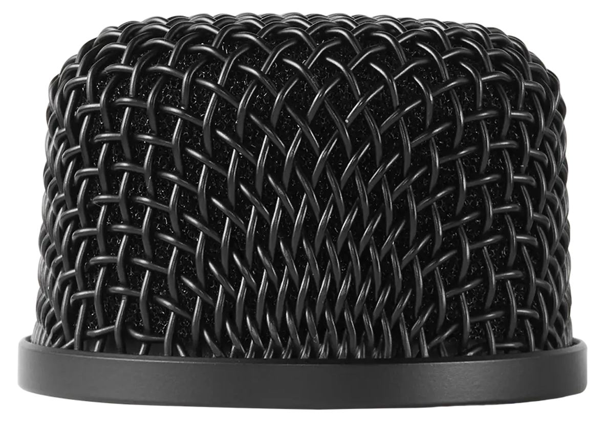 Shure RPM285 Replacement Microphone Grille Front Shure RPM285 replacement microphone grille with metal mesh screen front view