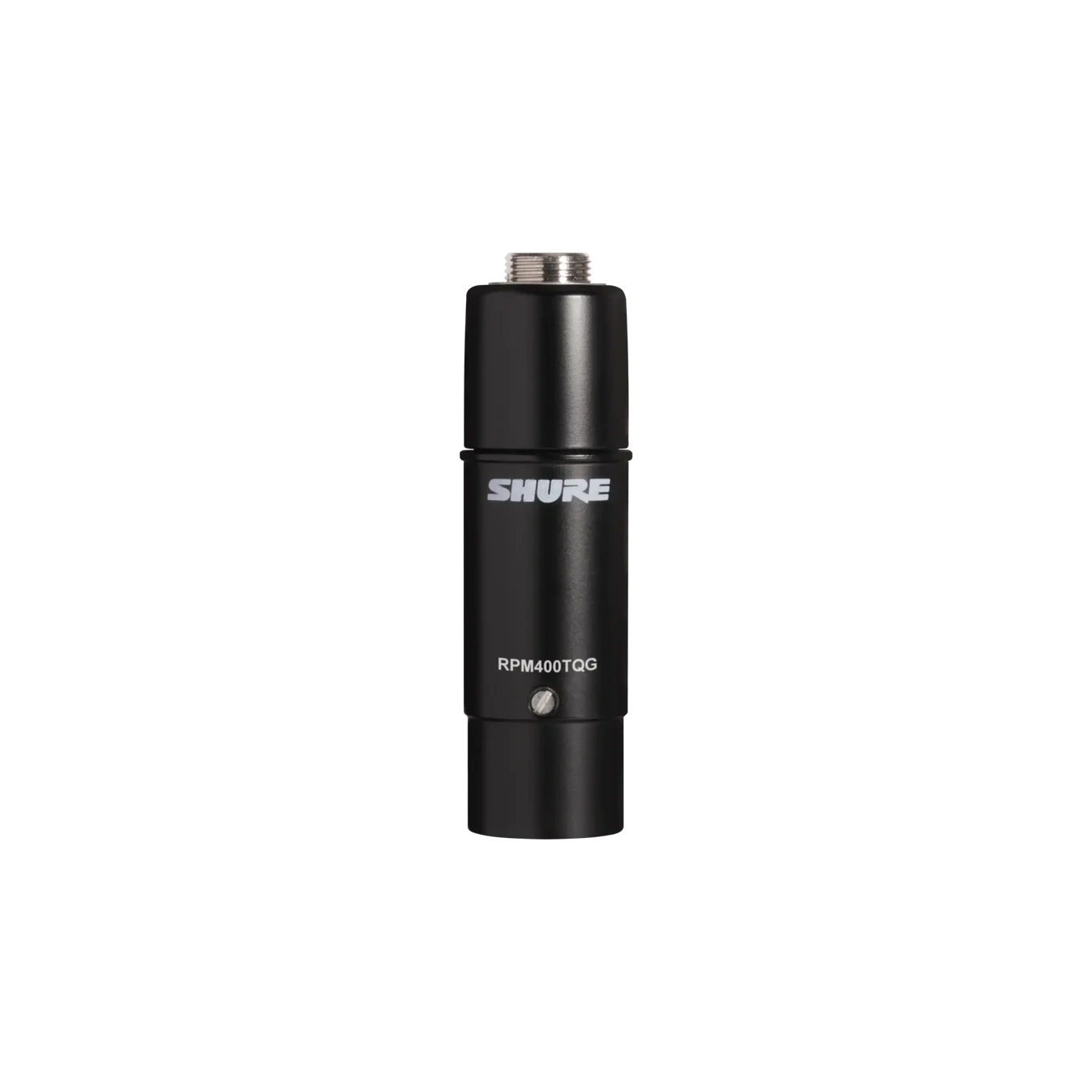 Shure RPM400TQG Condenser Microphone Front View Shure RPM400TQG small-diaphragm condenser microphone with shock mount and protective case