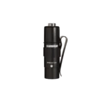Shure RPM400TQG small-diaphragm condenser microphone shown from side angle with mounting hardware