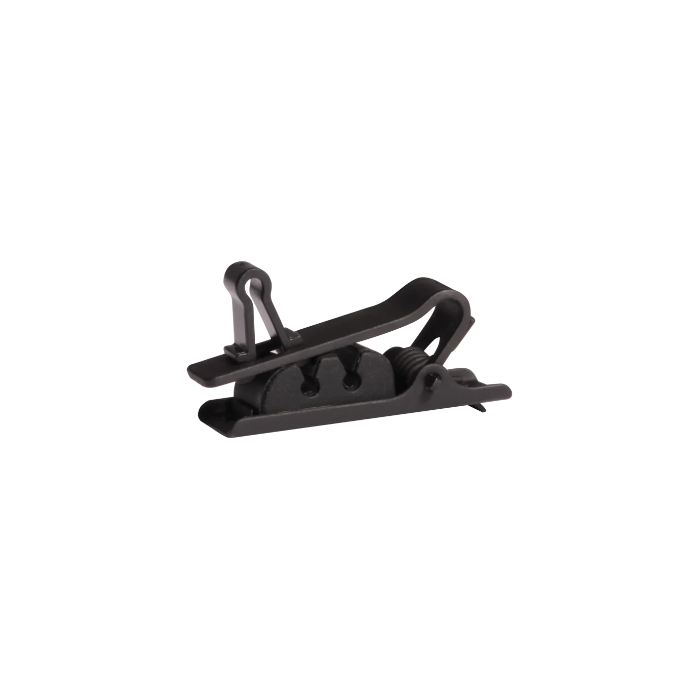 Shure RPM40STC Single Tie Clip Black Microphone Accessory Shure RPM40STC black single tie clip microphone accessory front view