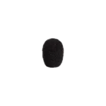 Shure RPM40WS replacement windscreen foam in black, side angle view showing cylindrical design