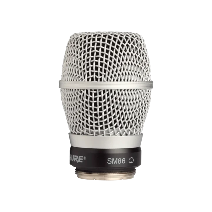 Shure RPW114 wireless microphone cartridge with SM86 capsule, front-facing product view