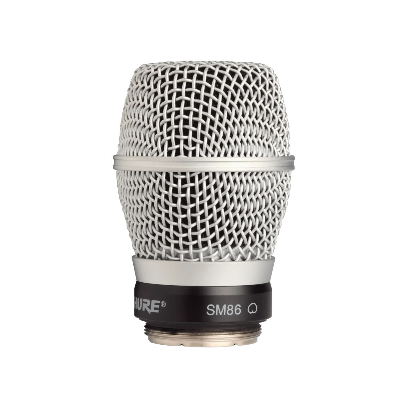 Shure RPW114 Wireless Microphone Cartridge Front View Shure RPW114 wireless microphone cartridge with SM86 capsule, front-facing product view