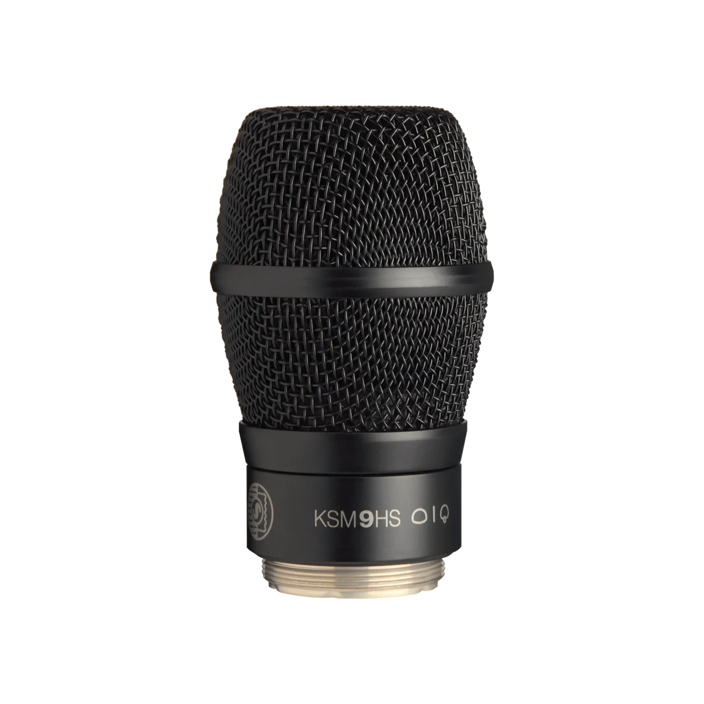 Shure RPW186 Wireless KSM9HS Microphone Cartridge Front View Shure RPW186 wireless microphone cartridge with KSM9HS capsule, front-facing product view