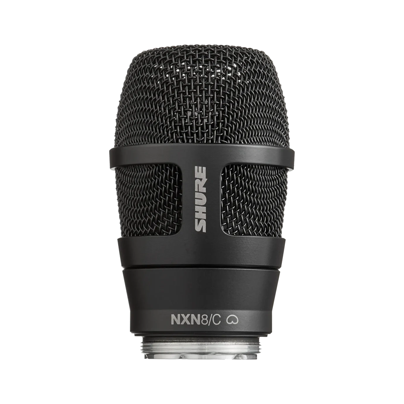 Shure RPW200 Nexadyne Cardioid Dynamic Wireless Capsule Shure RPW200 Nexadyne cardioid dynamic wireless microphone capsule in black, front view
