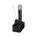 Shure SBC203 dual-bay battery charger with LED status indicators and charging contacts