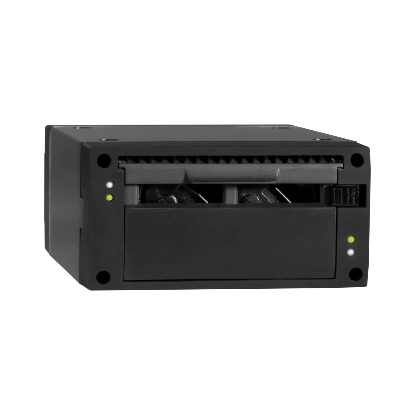 Shure SBC210 2-Bay Battery Charger Front View Shure SBC210 dual-bay battery charger with front-facing charging ports and status indicators