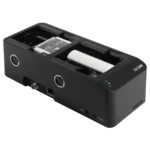 Shure SBC240 networked docking charger with dual battery bays and status indicators