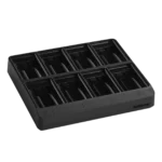 Shure SBC80-903 eight-bay battery charger with charging bay indicators and power connections