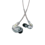 Shure SE215 professional sound isolating earphones in clear with secure-fit earpieces and detachable cable