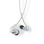 Shure SE425 professional sound isolating earphones with dual balanced armature drivers and secure fit design
