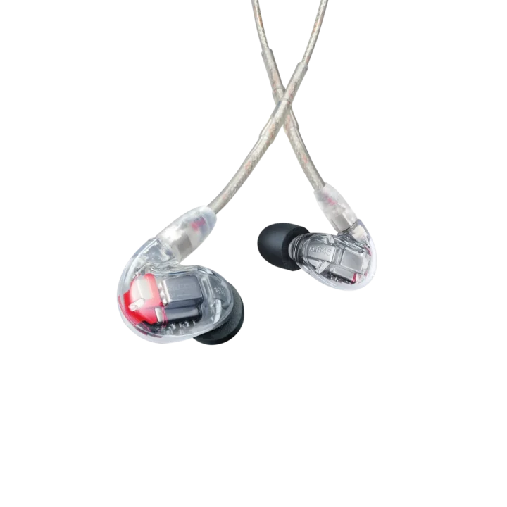 Shure SE846 Gen 2 clear sound isolating earphones with detachable cable and carrying case