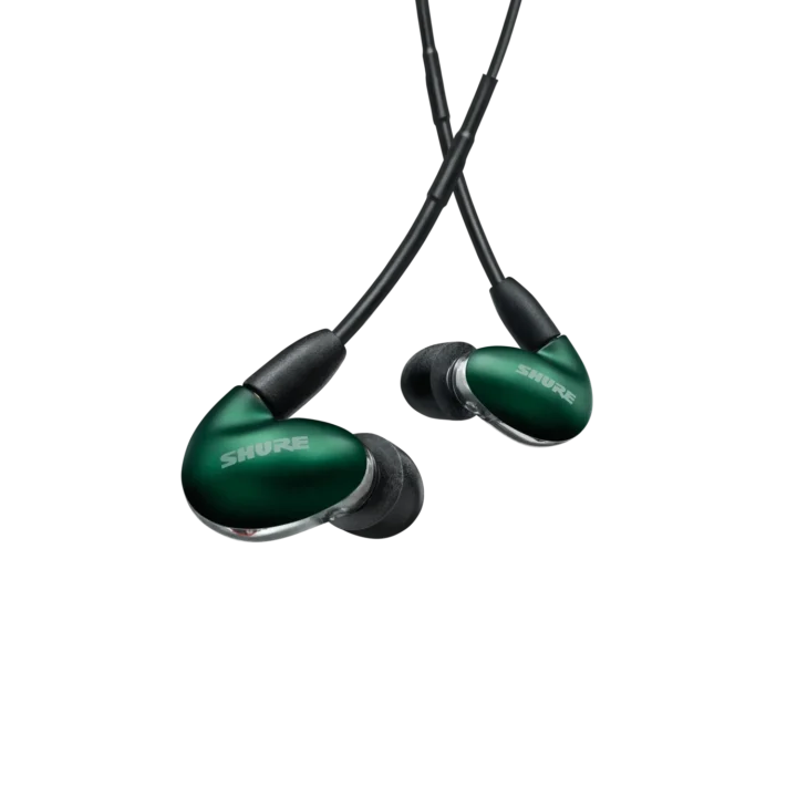 Shure SE846 Gen 2 jade sound isolating earphones with premium drivers and ergonomic design