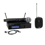Shure SLXD124+/85M digital wireless system with SM58 handheld microphone and WL185m lavalier microphone