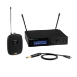 Shure SLXD14+ digital wireless bodypack transmitter with integrated microphone capsule and LCD display