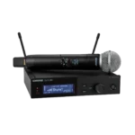 Shure SLXD24+/58 digital wireless handheld microphone system with SM58 capsule and dual-channel receiver