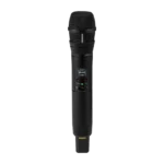 Shure SLXD24+ wireless handheld microphone with Nexadyne 8/C capsule, close-up detail view