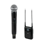 Shure SLXD25+/58 portable digital wireless microphone system with SM58 cardioid dynamic microphone
