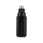 Shure SLXD3+ wireless plug-on transmitter showing XLR connector and control interface