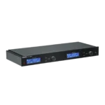 Shure SLXD4QDAN+ quad channel wireless receiver with Dante audio networking in professional live sound application