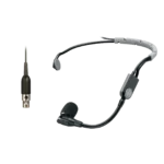 Shure SM35 performance headset condenser microphone with TQG connector, close-up detail view