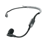 Shure SM35 performance headset condenser microphone with TQG connector, front view