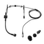 Shure SM39 cardioid singing headset microphone with LEMO connector, side profile showing boom arm design