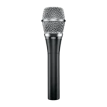 Shure SM86 cardioid condenser handheld microphone showing capsule and grille design detail