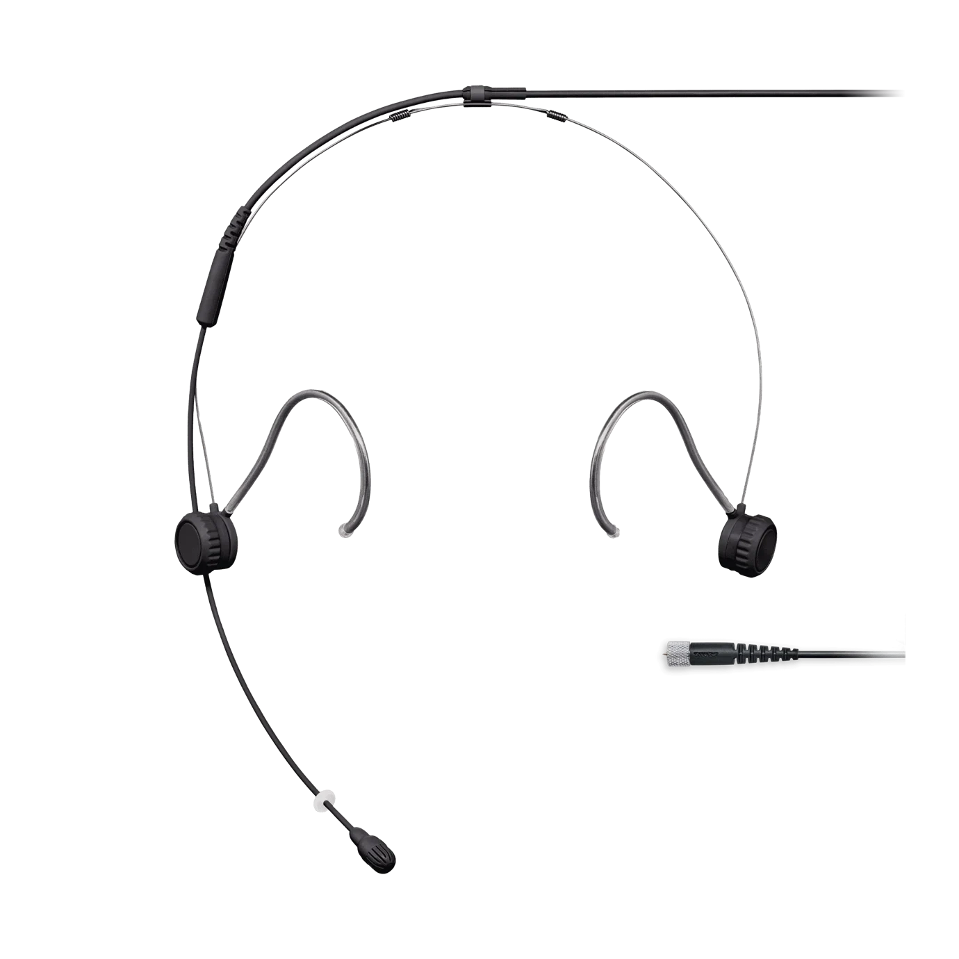 Shure TH53 TwinPlex Subminiature Headset Microphone Black Shure TH53 TwinPlex subminiature headset microphone with flexible boom arm and black finish