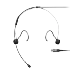 Shure TH53 TwinPlex subminiature headset microphone with black finish and LEMO connector