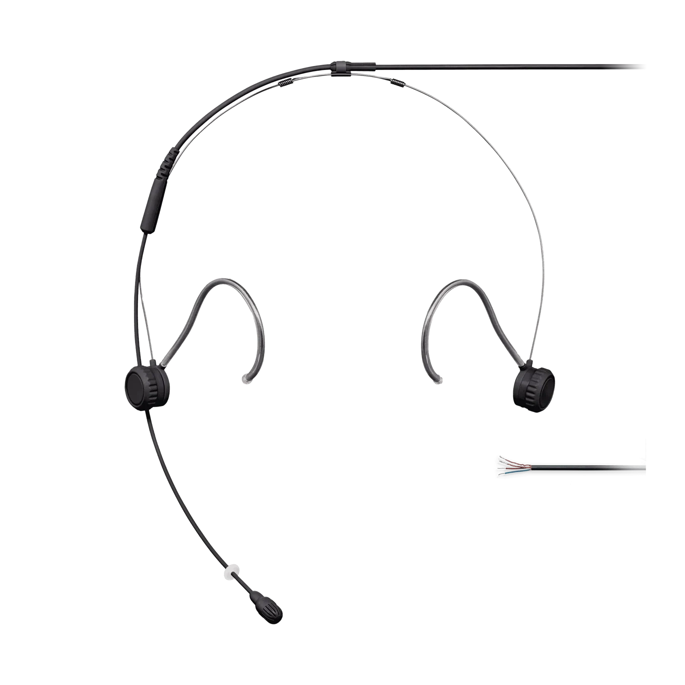 Shure TH53 TwinPlex Subminiature Headset Microphone Black Shure TH53 TwinPlex subminiature headset microphone with flexible boom arm and black finish