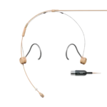 Shure TH53 TwinPlex subminiature headset microphone in tan color, front view