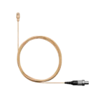 Shure TL45 TwinPlex subminiature lavalier microphone in tan color with omnidirectional capsule