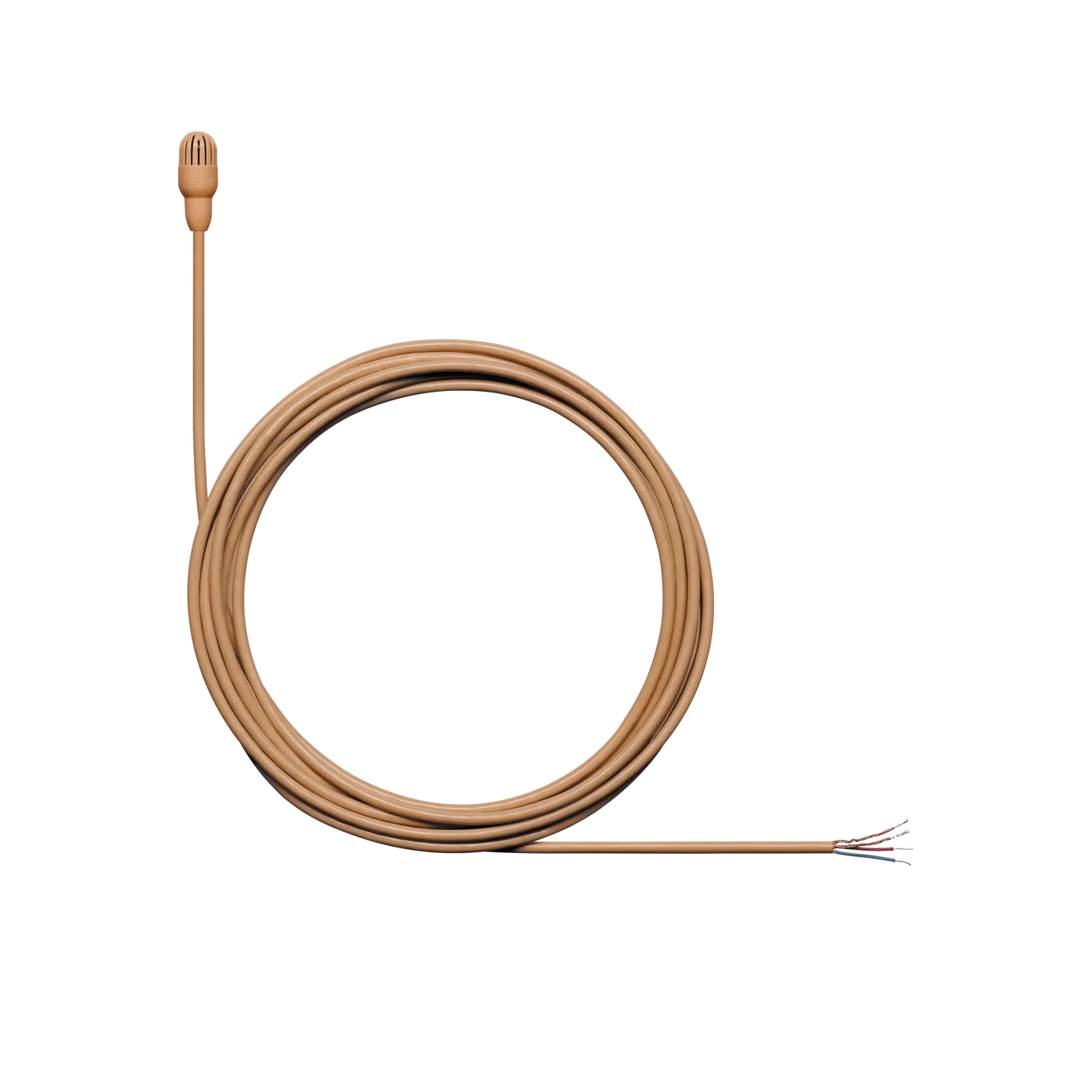 Shure TL47 TwinPlex Subminiature Lavalier Microphone Cocoa Shure TL47 TwinPlex subminiature lavalier microphone in cocoa color, front view