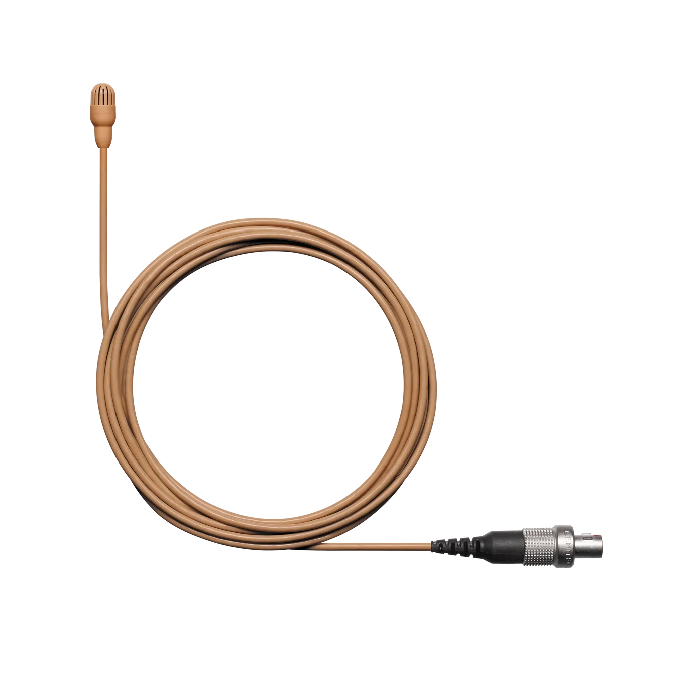 Shure TL47 TwinPlex Subminiature Lavalier Microphone Cocoa Shure TL47 TwinPlex subminiature lavalier microphone in cocoa color, front view