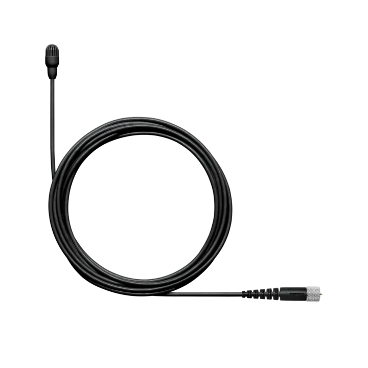 Shure TL47 TwinPlex subminiature lavalier microphone with omnidirectional capsule and black finish
