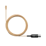 Shure TL47 TwinPlex subminiature lavalier microphone in tan color, front view