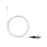 Shure TL47 TwinPlex white subminiature lavalier microphone with omnidirectional capsule and connector detail