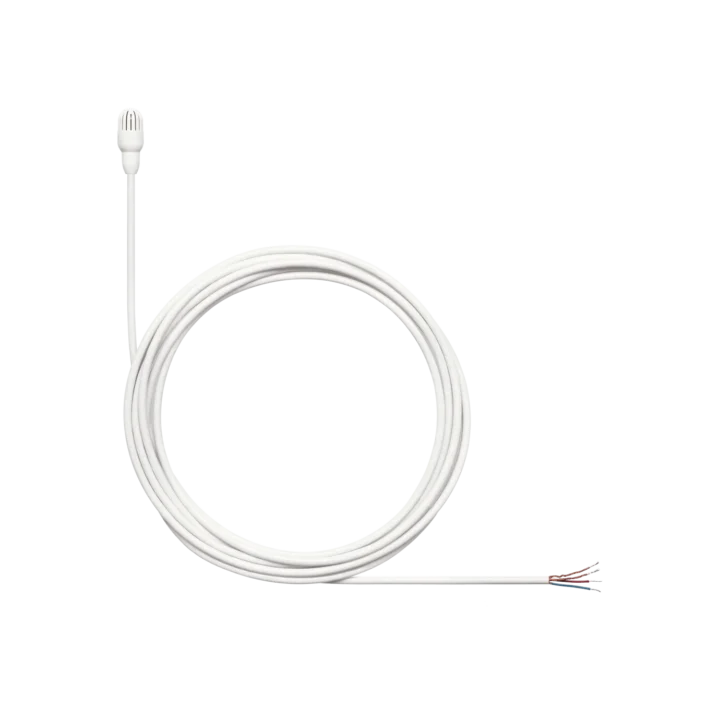 Shure TL47 TwinPlex subminiature lavalier microphone with white finish and omnidirectional capsule