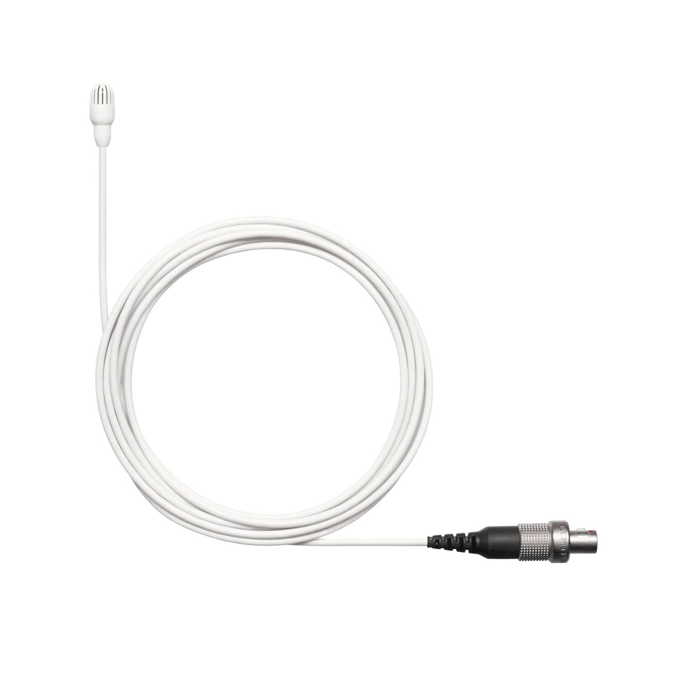Shure TL47 TwinPlex Subminiature Lavalier Microphone White Shure TL47 TwinPlex subminiature lavalier microphone in white with omnidirectional capsule and LEMO connector