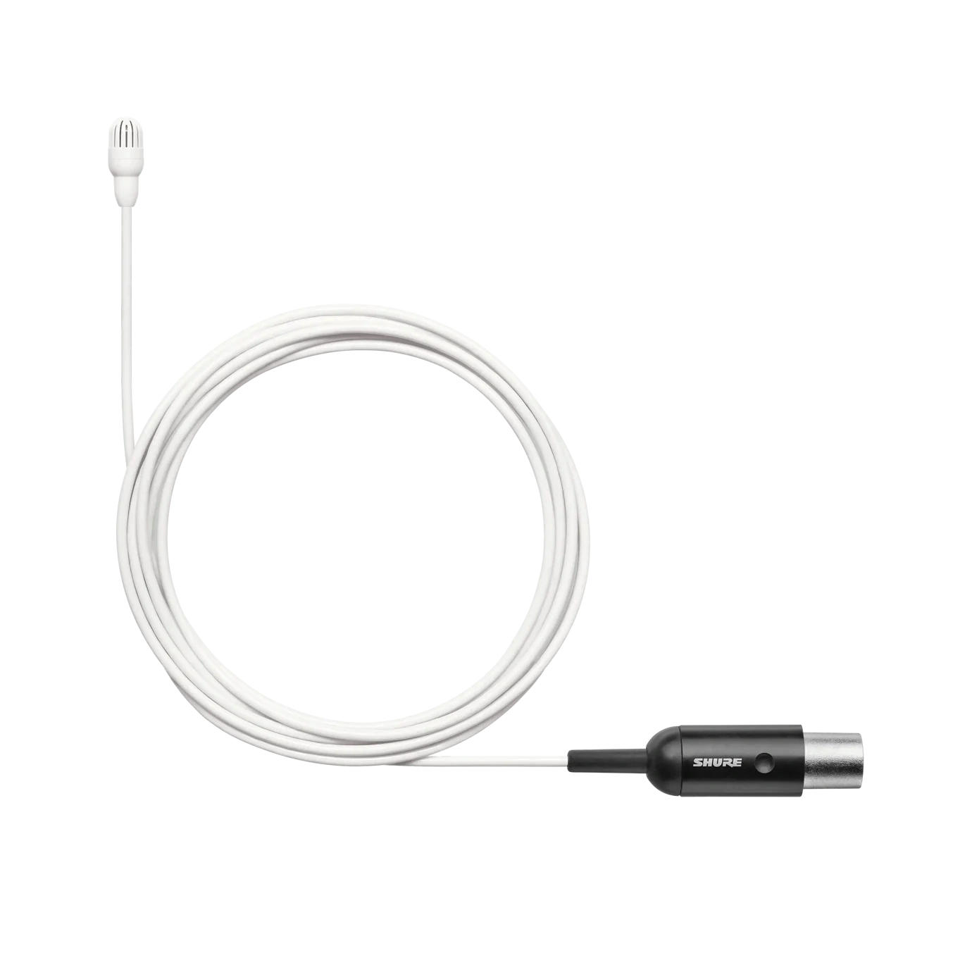 Shure TL47 TwinPlex Subminiature Lavalier Microphone White Shure TL47 TwinPlex subminiature lavalier microphone with white finish and omnidirectional capsule
