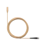 Shure TL48 TwinPlex subminiature lavalier microphone in tan color, front view