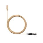 Shure TL48 TwinPlex subminiature lavalier microphone in tan color with omnidirectional capsule