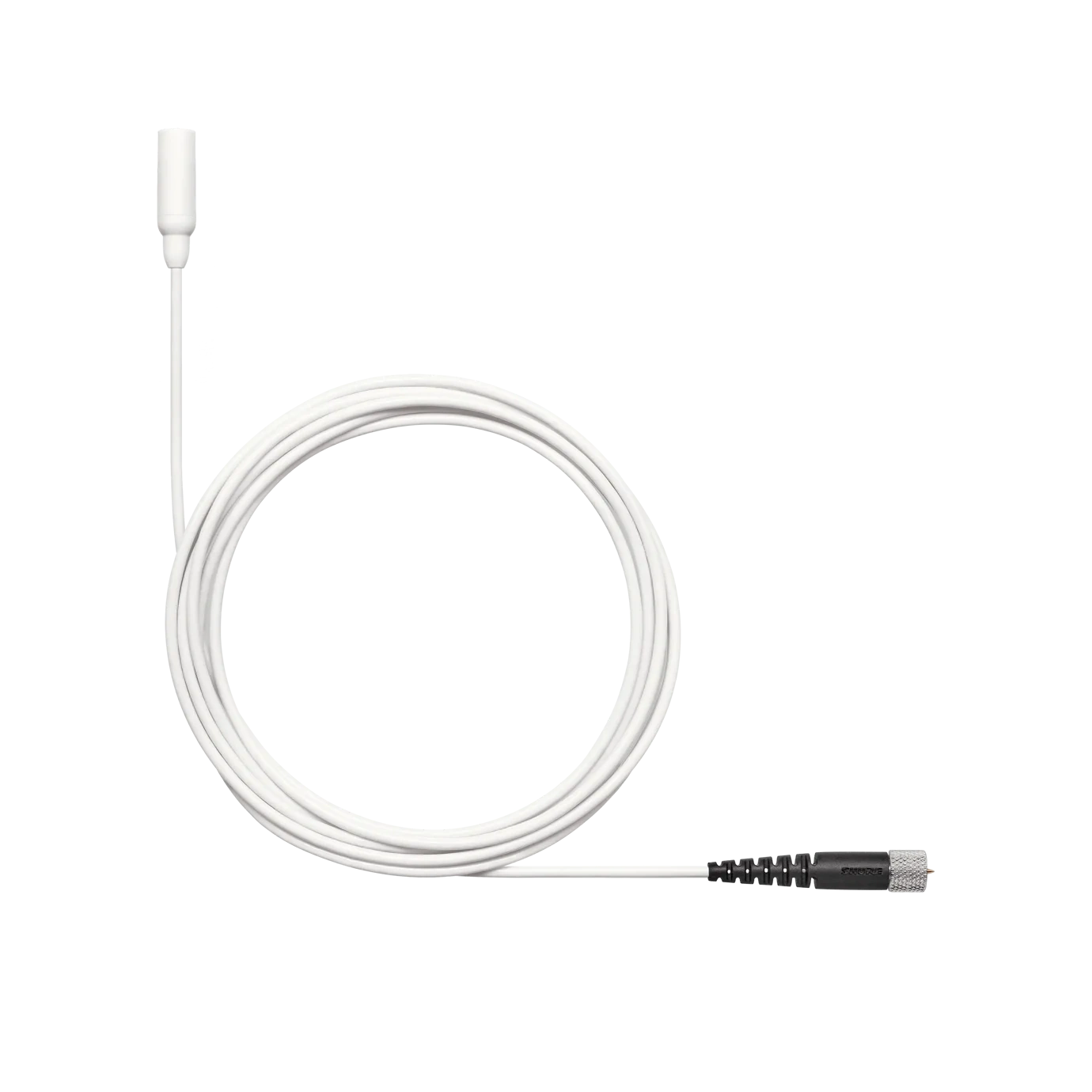 Shure TL48 TwinPlex Subminiature Lavalier Microphone White Shure TL48 TwinPlex white subminiature lavalier microphone with omnidirectional capsule and cable
