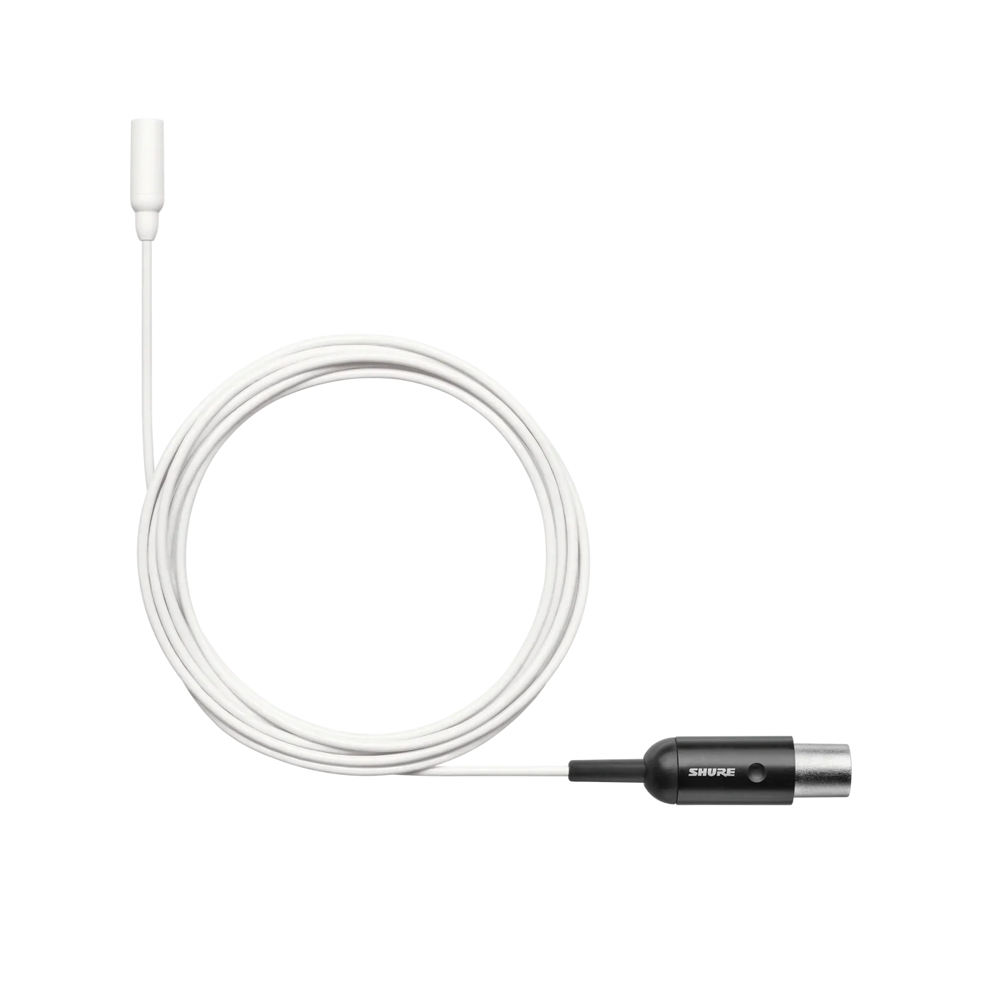 Shure TL48 TwinPlex Subminiature Lavalier Microphone White Shure TL48 TwinPlex white subminiature lavalier microphone with omnidirectional capsule and cable